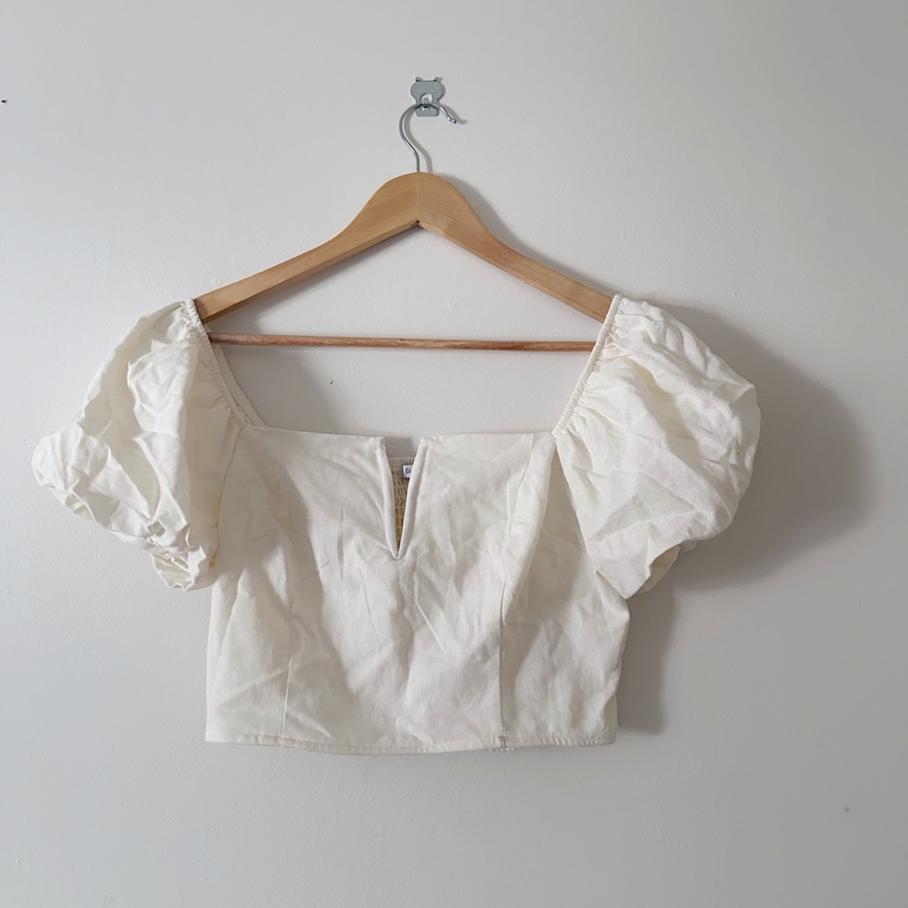 Fashion Nova Cream Crop Top